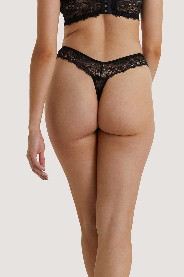 Wolf & Whistle Ariana Black Everyday Thong Outlet 4 Wolf & Whistle Ariana Black Everyday Thong Outlet