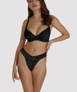 Wolf & Whistle Ariana Black Everyday Thong Outlet 9 Wolf & Whistle Ariana Black Everyday Thong Outlet