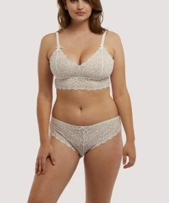 Wolf & Whistle Outlet Ariana Ivory Everyday Lace Brief