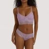 Wolf & Whistle Ariana Lilac Everyday Lace Brief