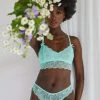 Wolf & Whistle Outlet Ariana Mint Everyday Lace Brief