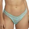 Wolf & Whistle Ariana Mint Everyday Lace Thong Outlet