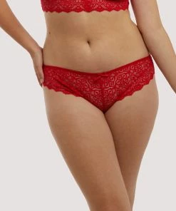 Wolf & Whistle Ariana Red Everyday Lace Brief