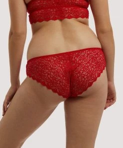 Wolf & Whistle Ariana Red Everyday Lace Brief