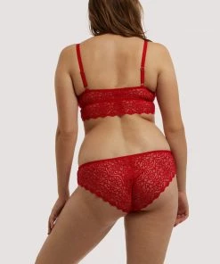 Wolf & Whistle Ariana Red Everyday Lace Brief