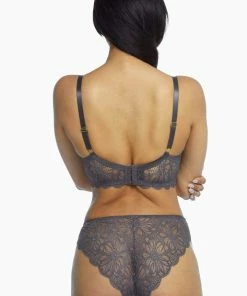 Wolf & Whistle Outlet Ariana Steel Grey Everyday Lace Brief