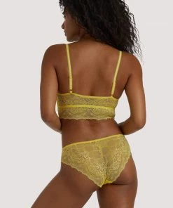 Wolf & Whistle Ariana Yellow Everyday Lace Brief