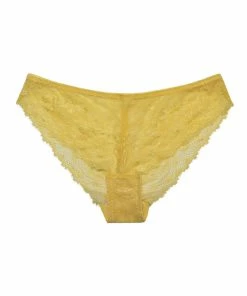 Wolf & Whistle Ariana Yellow Everyday Lace Brief