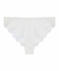 Wolf & Whistle Millie Eyelash Lace Brief Ivory
