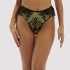 Wolf & Whistle Nora Lime Net And Lace Thong 2 Wolf & Whistle Nora Lime Net And Lace Thong