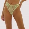 Wolf & Whistle Taha Green Cut Out Thong Outlet