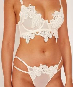 Bridal Lingerie Wolf & Whistle Alyssa Ivory White Applique Bra