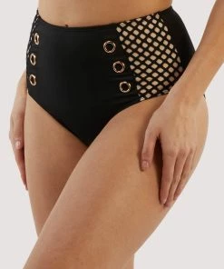 Wolf & Whistle Eyelet High Waist Bikini Brief