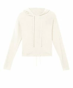 Wolf & Whistle Lounge Ivory Knitted Rib Cropped Hoodie Outlet 9 Wolf & Whistle Lounge Ivory Knitted Rib Cropped Hoodie Outlet