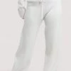 Wolf & Whistle Lounge Ivory Knitted Rib Trousers Outlet
