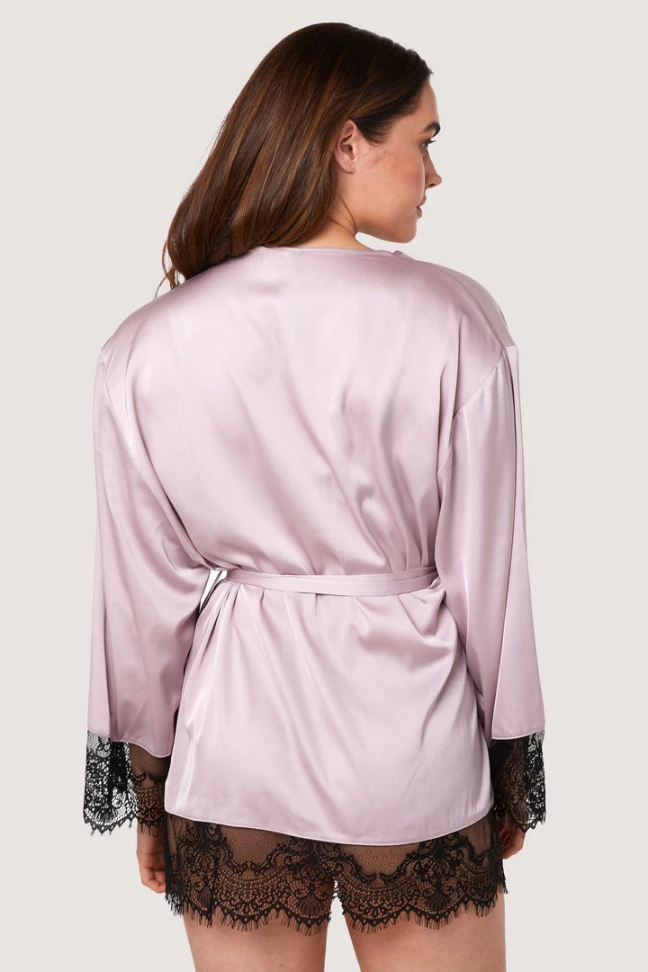 Wolf & Whistle Nightwear Alaia Mink Caged Kimono 5 Wolf & Whistle Nightwear Alaia Mink Caged Kimono