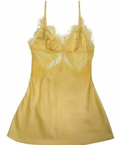 Wolf & Whistle Nightwear Helena Yellow Slip Dress 9 Wolf & Whistle Nightwear Helena Yellow Slip Dress