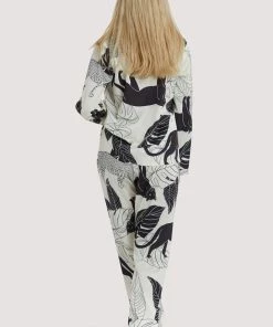 Wolf & Whistle Nightwear Panther Print Satin Pyjama Set 11 Wolf & Whistle Nightwear Panther Print Satin Pyjama Set