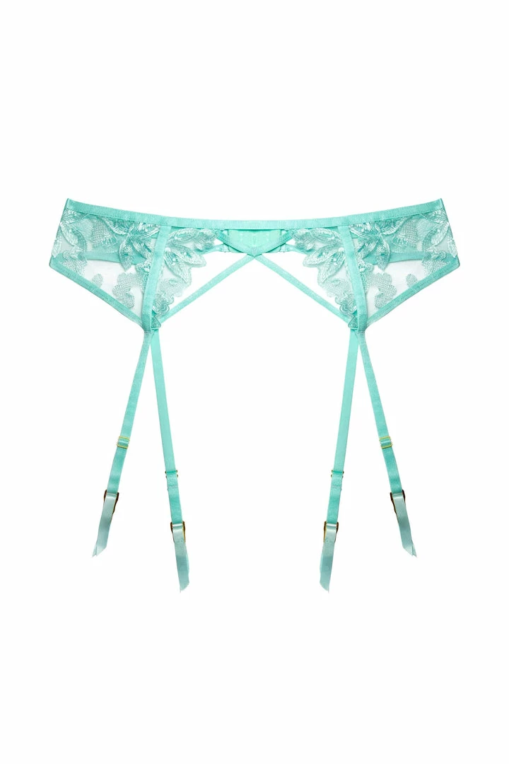 Wolf & Whistle Suspenders Eva Blue Graphic Embroidery Suspender 7 Wolf & Whistle Suspenders Eva Blue Graphic Embroidery Suspender