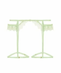 Wolf & Whistle Valentina Green Cut Out Trim Suspender