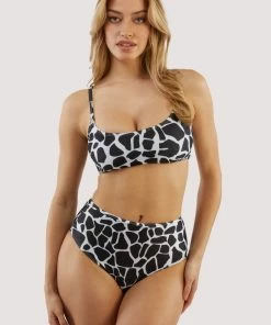 Wolf & Whistle White Eco Giraffe High Waist Brief