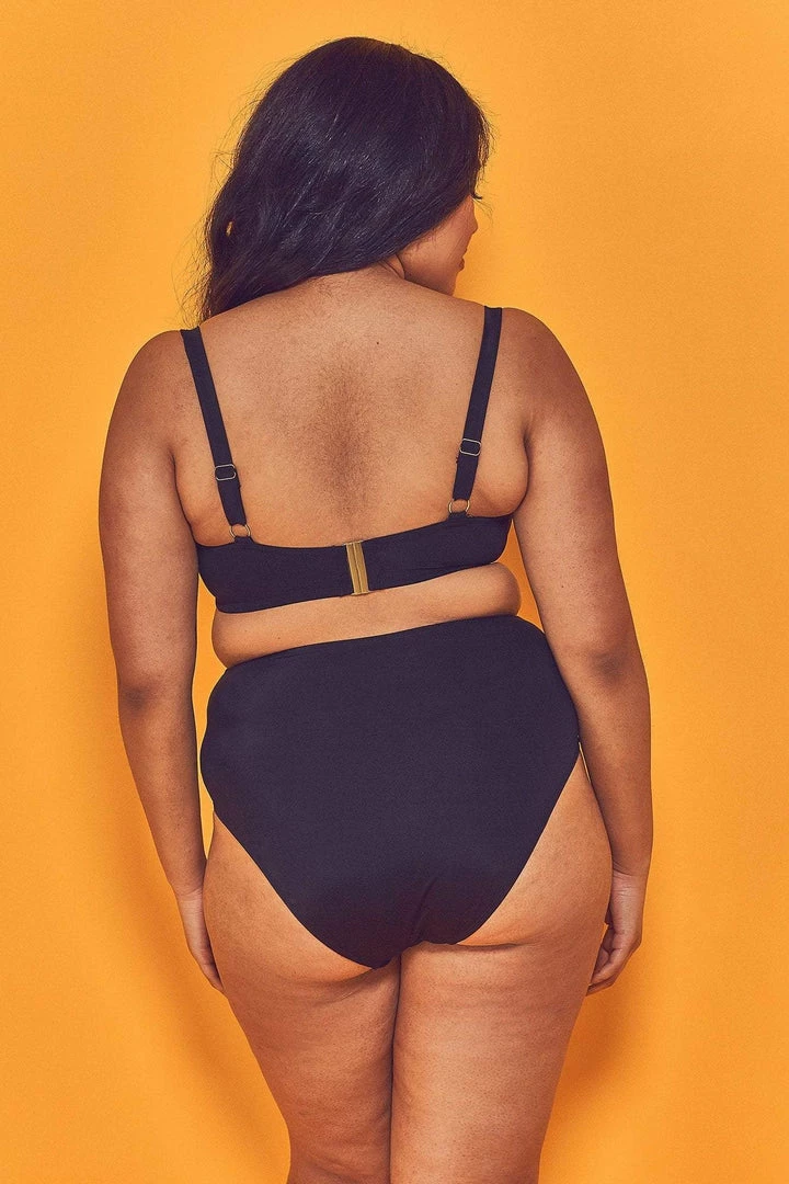 Wolf & Whistle Cyra Fishnet Panel Underwired Bikini Top Curve Swimwear 4 Wolf & Whistle Cyra Fishnet Panel Underwired Bikini Top Curve Swimwear