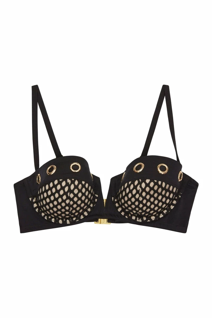 Wolf & Whistle Eyelet Underwired Balcony Top B - F Cups Swimwear 4 Wolf & Whistle Eyelet Underwired Balcony Top B - F Cups Swimwear