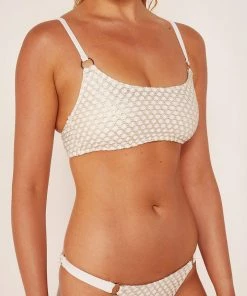 Wolf & Whistle Gold Fishnet Brazilian Brief