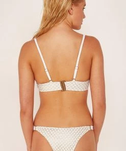 Wolf & Whistle Gold Fishnet Brazilian Brief