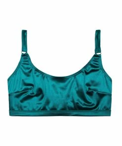 Wolf & Whistle Hannah Teal Crop Fuller Bust Bikini Top