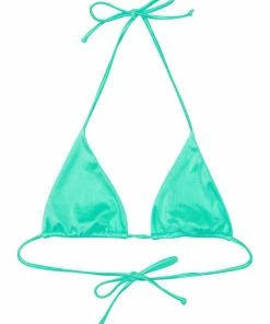 Wolf & Whistle Swimwear High Shine Triangle Top Mint