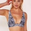Wolf & Whistle Jewel Baroque Print Bikini Top