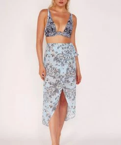 Wolf & Whistle Jewel Baroque Print Bikini Top