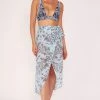 Wolf & Whistle Jewel Print Sheer Beach Sarong