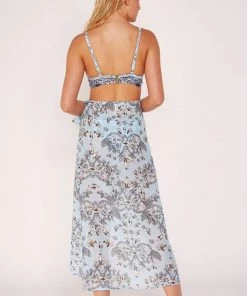 Wolf & Whistle Jewel Print Sheer Beach Sarong