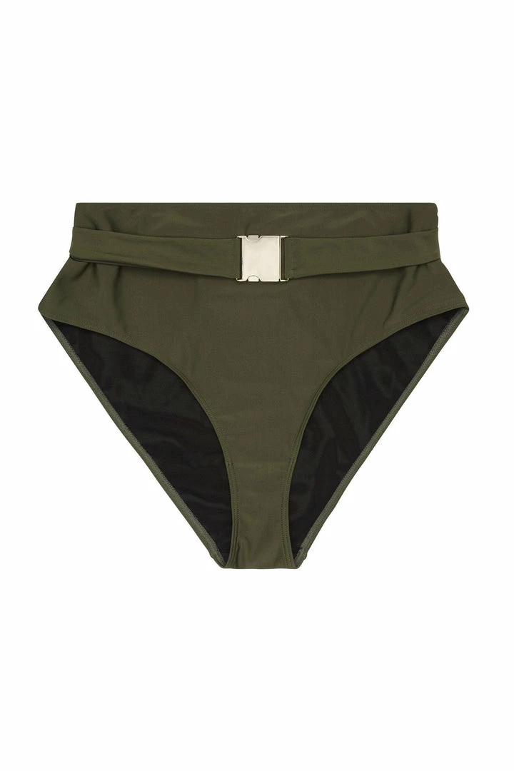 Wolf & Whistle Katya Khaki Belted High Waist Brief Curve 6 Wolf & Whistle Katya Khaki Belted High Waist Brief Curve